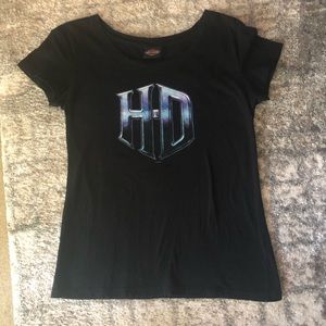 Womens Harley Davidson top Black size Medium